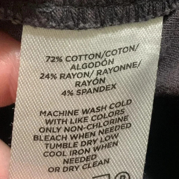 Women’s Loft Skinny Ankle Petite Pants Size 8P Charcoal Gray EUC - Picture 8 of 8